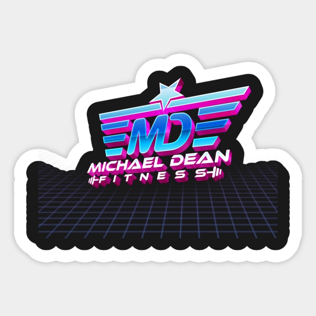 MD Fitness 80's style Sticker by michaeldean23